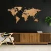 Wooden world map | Map - World Map of Wood - Black - Oak - Bamboo - Walnut