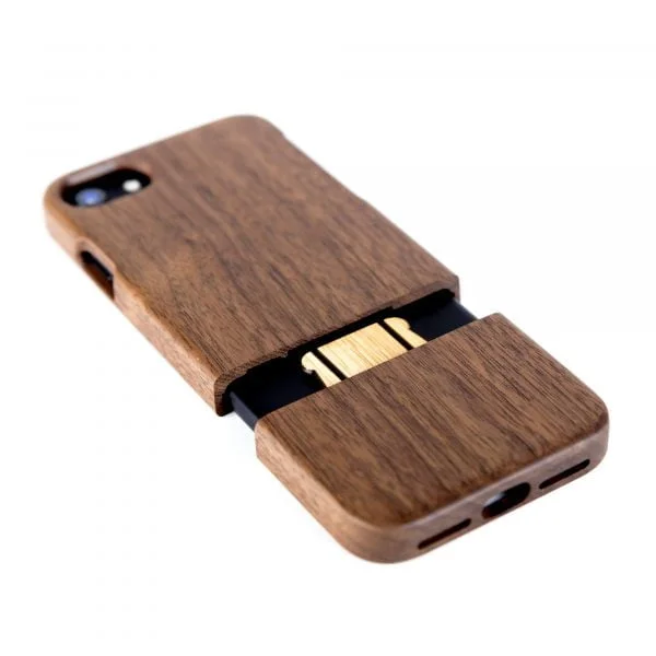 iPhone 7 und 8 Hülle - Holzkiste - Handyhülle aus Holz