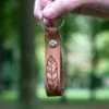 Porte-clés en cuir avec nom