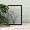 Staande hond in minimalistische stijl – decoratie voor hondenliefhebbers