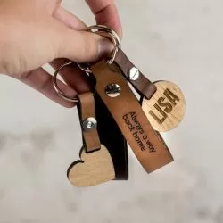 porte-clés personnalisé en cuir ou en bois – porte-clés avec nom ou logo porte-clés personnalisé en cuir ou en bois - porte-clés avec nom ou logo