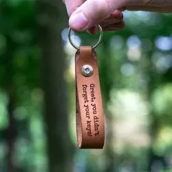 Porte-clés en cuir avec nom Porte-clés en cuir avec nom